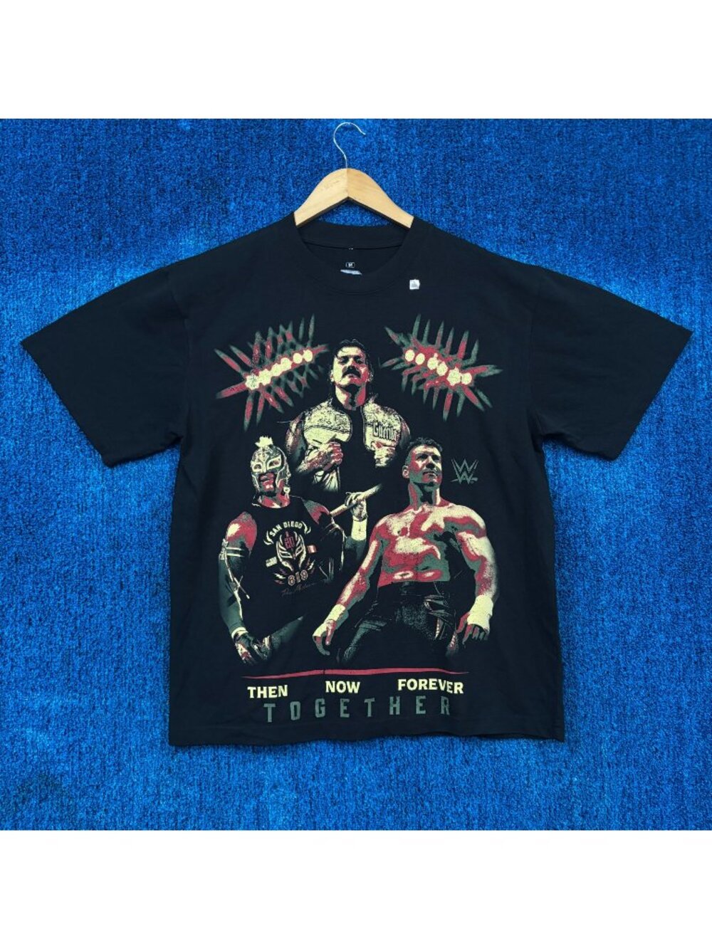 Then Now Forever Together Eddie Guerrero Mysterio WWE Tee M